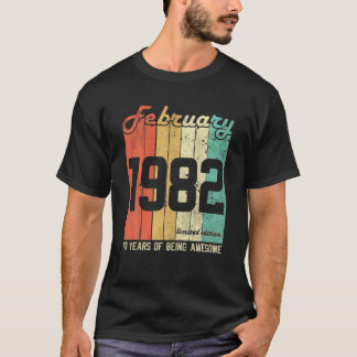 Camiseta Fevereiro De 1982 40 Anos Antiga Edição Limitada 4