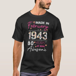 Camiseta Fevereiro Fez Flor Em 1943, 80 Anos De Atenção