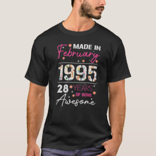 Camiseta Fevereiro Fez Flor Em 1995 28 Anos De Atenção