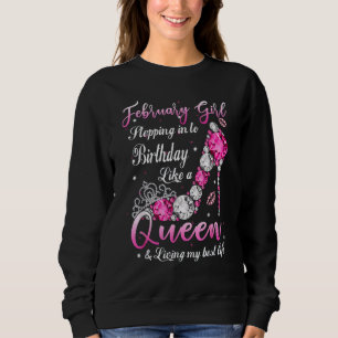Camiseta Fevereiro Menina Entrando No Meu Aniversário Como