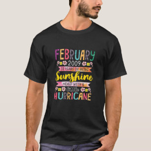 Camiseta Fevereiro Meninas Com 13 Anos De Aniversário Fant