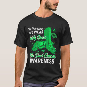 Camiseta Fevereiro Usamos Verde Kelly Conscientização do Ca