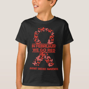 Camiseta Fevereiro Visto de Sensibilização para Doenças do 