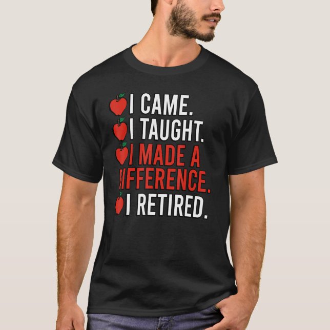 Camiseta Fez a diferença: aposentadoria 1 (Frente)