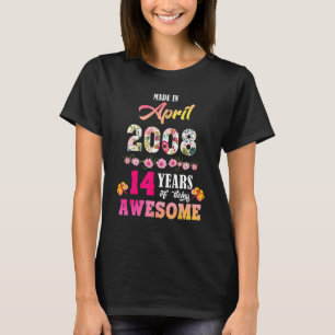 Camiseta Fez Em Abril De 2008 Meu Aniversário De 14 Anos De
