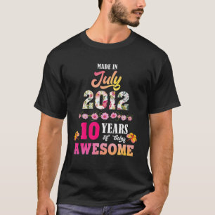 Camiseta Fez Em Julho De 2012 O Meu Aniversário De 10 Anos