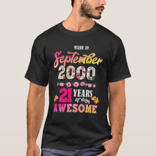 Camiseta Fez Em Setembro De 2000 Meu Aniversário De 21 Anos