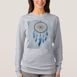 Camiseta Fezes de Lavanda Azul de Dreamcatcher Douradas Met