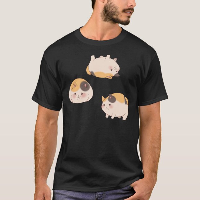 Camiseta FFXIV - Gatos Gordos (Frente)