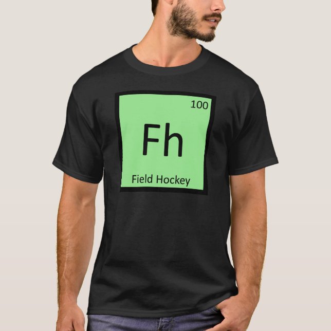 Camiseta Fh - Química de Hóquei em Campo Mesa Periódica (Frente)