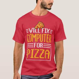 Camiseta Fi Computador Para Pizza Comida Italiana Eati
