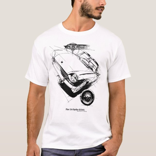 CAMISETA FIAT 124 SPIDER437 (Frente)