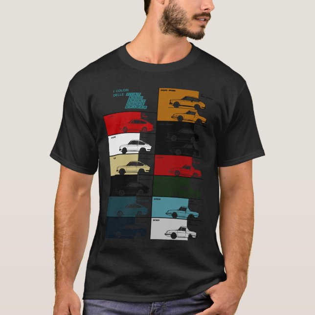 CAMISETA FIAT 850 COPA ESPORTE GRÁFICO DE COR ESPIDEIRA63 (Frente)