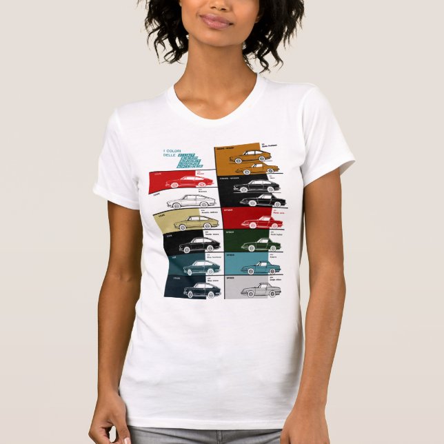 CAMISETA FIAT 850 COUPE ESPORTE SPIDER COR CHART362 (Frente)