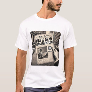 Camiseta Fiat é Cryptocurrency de Bitmoeda Longa ao Vivo do