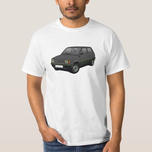 Camiseta Fiat Panda 45 Mk1 (Tipo 141) Black (Frente)