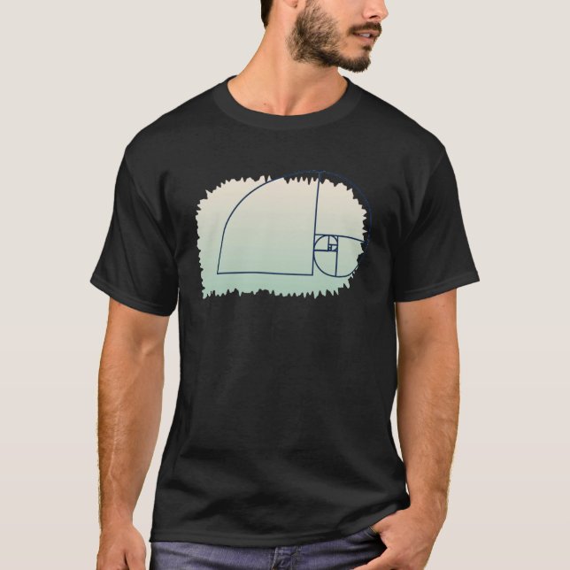 Camiseta Fibonacci Segue Corte Dourado (Frente)