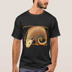 Camiseta Fibonacci Spiral Ogambm Possum em Ouro Ratio Sp