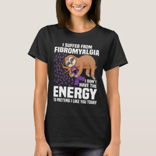 Camiseta Fibromialgia A do Guerreiro da Fita Roxa de Suport