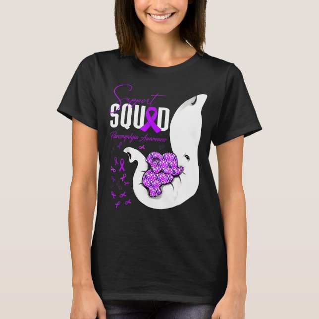 Camiseta Fibromialgia Aconselhamento Apoio à Esquadra Elefa (Frente)