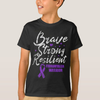 Camiseta Fibromialgia Brave Awarenes Fibro Resilientes Fort