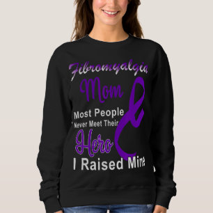 Camiseta Fibromialgia Consciência Mãe Fita Roxa Mãe Su