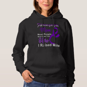 Camiseta Fibromialgia Consciência Mãe Fita Roxa Mãe Su