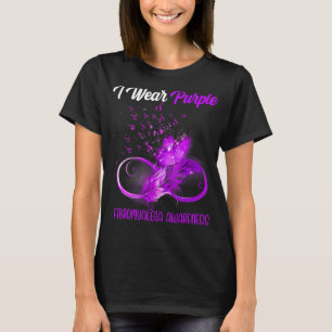 Camiseta Fibromialgia das penas de fita Sensibilização