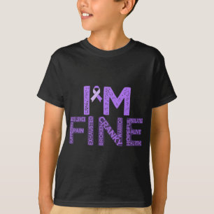 Camiseta Fibromialgia fina Guerreira Fibro-Consciência Puro