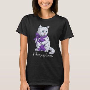 Camiseta Fibromialgia Nacional Sensibilização Mês Roxo Ribb