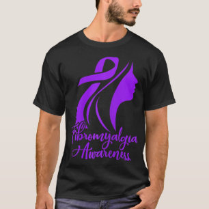 Camiseta Fibromialgia Sensibilização Fibro Guerreiro Roxo F