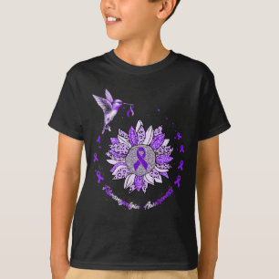 Camiseta Fibromialgia Sensibilização Girassol Hummingbird R
