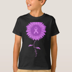 Camiseta Fibromialgia Sensibilização Girassol Roxo 1