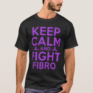 Camiseta Fibromialgia Sensibilização Guerreira Manter Calmo