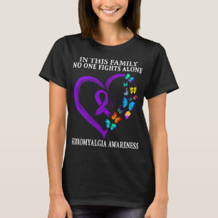 Camiseta Fibromialgia Sensibilização Guerreira Suporte Roxo