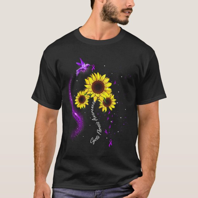 Camiseta Fibrose Cística Consciência Hummingbird (Frente)