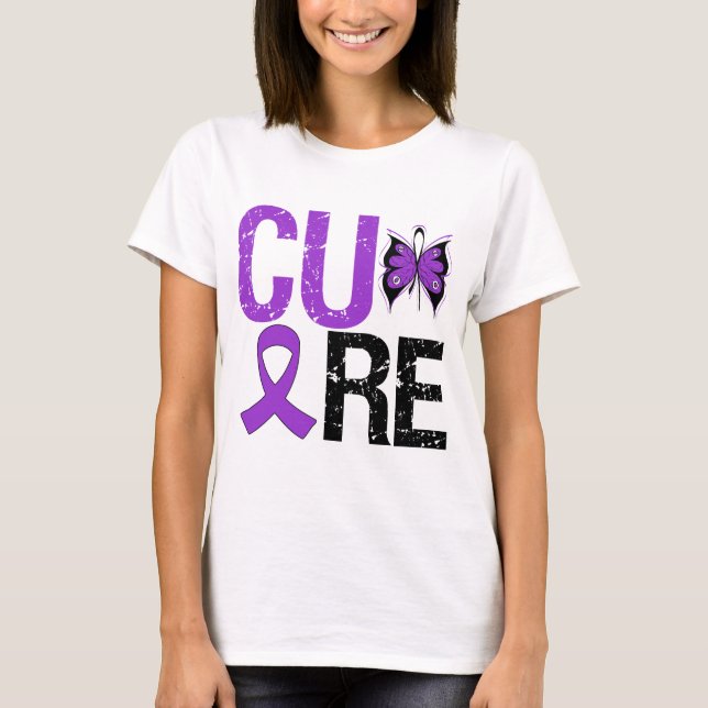 Camiseta Fibrose cística da cura (Frente)