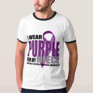 Camiseta Fibrose cística: Roxo para a sobrinha