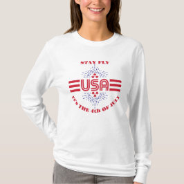 Camiseta Fica esperto é 4 de julho