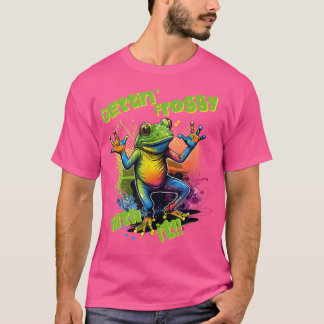 Camiseta Ficando Raros Com Seu Sapo De Dança Engraçado