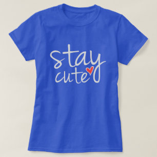 Camiseta Ficar bonitinho, Cinza