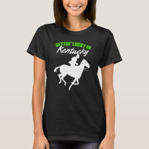 Camiseta Ficar com Sorte no Cavalo do Derby de Corrida de C