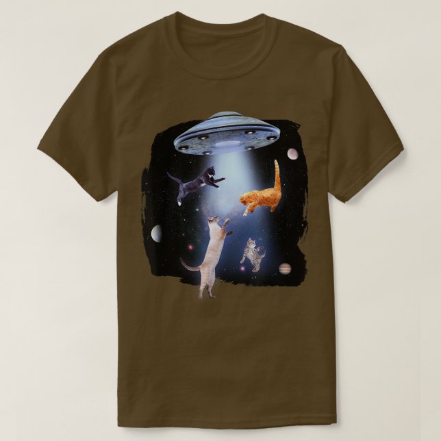 Camiseta Ficção científica Cat abre nave espacial 1917 (Frente do Design)
