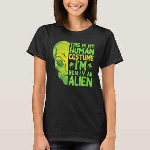 Camiseta Ficção Científica Este É Meu Disfarce De Humano N