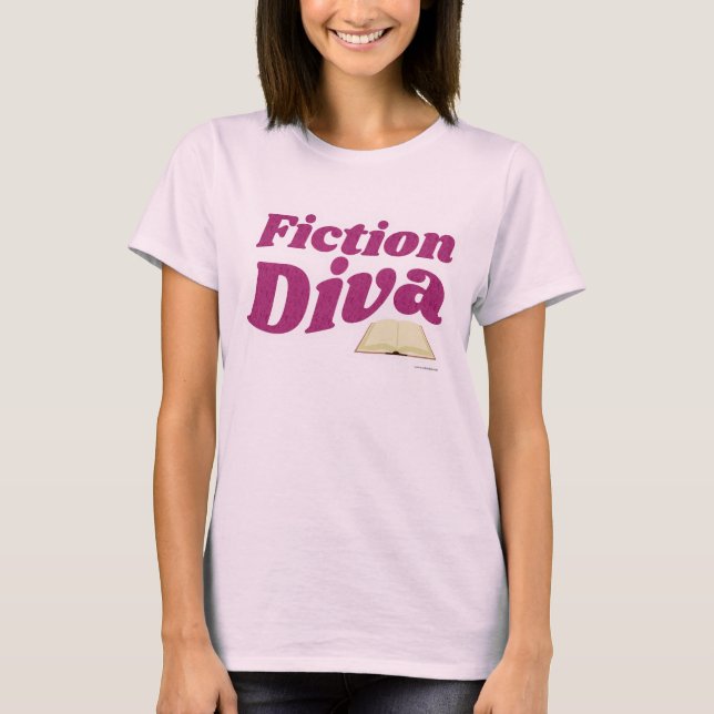 Camiseta Ficção Diva Sassy Autor Design Slogan (Frente)