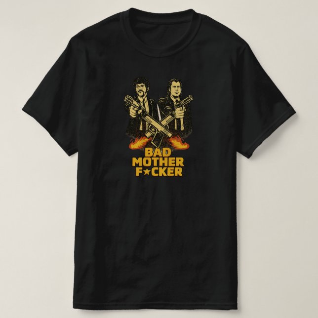 Camiseta ficção pulp Vincent & Jules (Frente do Design)