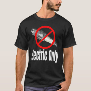 Camiseta Ficha De Faísca Atravessada Veículos Elétricos