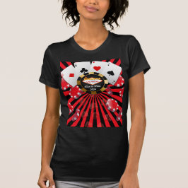 Camiseta Ficha de Pôquer Casado em Vegas