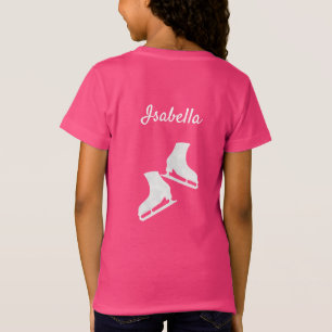 Camiseta Ficha técnica de patinação de gelo skate branco