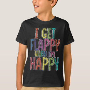 Camiseta Fico feliz quando sou feliz Autismo consciência Jo